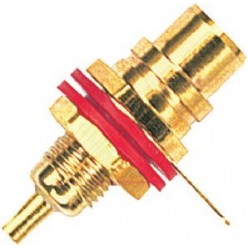 PROEL STAGE FRCA10RD PROEL RCA CONNECTORS gniazdo żeńskie RCA do montażu panelowego